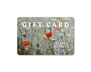 Image of Jessica Redditt e-gift card. Give the gift of sustainable fashion today
